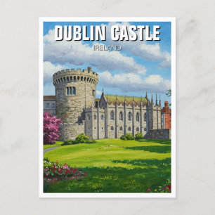 Carte Postale Dublin Castle Irlande Travel
