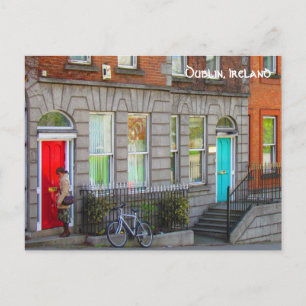Carte Postale Dublin doors ~Dublin, Ireland