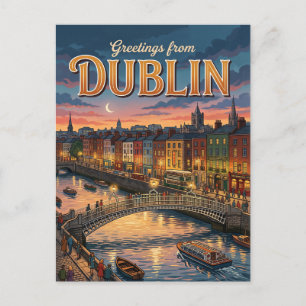 Carte Postale Dublin Irlande