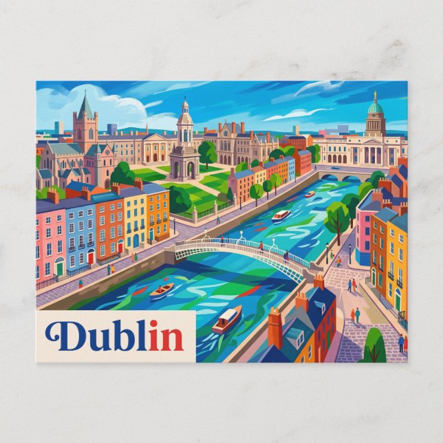Carte Postale Dublin Irlande (Devant)