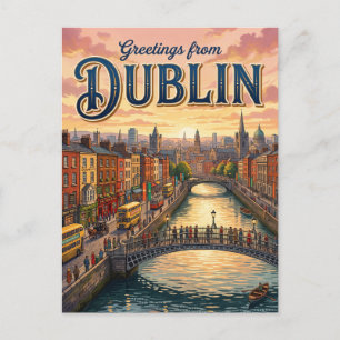 Carte Postale Dublin Irlande