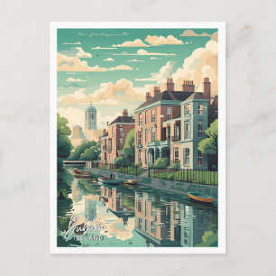 Carte Postale Dublin Irlande Art Travel Place, illustration
