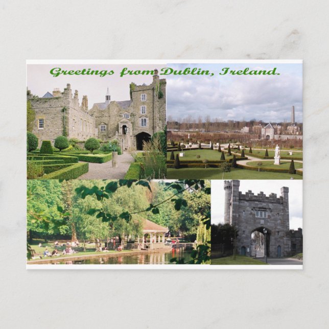 Carte Postale Dublin Irlande Bâtiments anciens multi-images  (Devant)