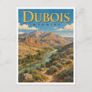 Carte Postale Dubois Wyoming Wind River GeoSaga