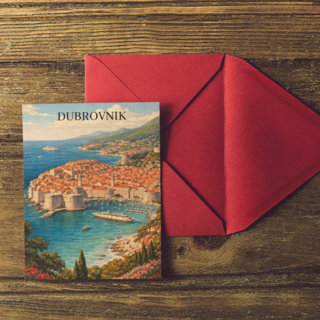 Carte Postale Dubrovnik, Croatia – Pearl of the Adriatic Travel (Dubrovnik, Croatia – Pearl of the Adriatic Travel Postcard)