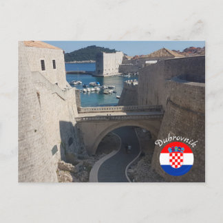 Carte Postale Dubrovnik | Croatie | Hrvatska | Mer Adriatique