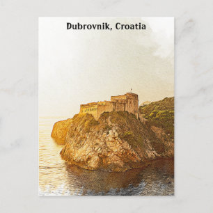 Carte Postale Dubrovnik Croatie Lovrijenac Forteresse