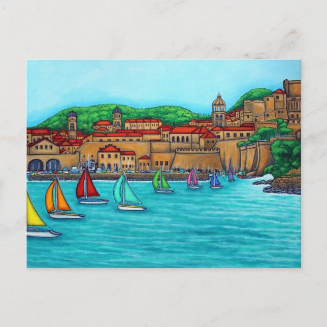 Carte Postale Dubrovnik Regatta par Lisa Lorenz (Devant)