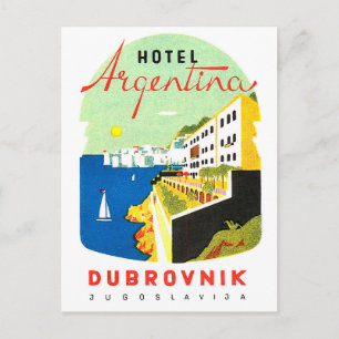 Carte Postale Dubrovnik, Yougoslavie, mer Adriatique, vintage