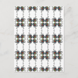 Carte Postale Duchesse de Windsor Flamant rose Brooch