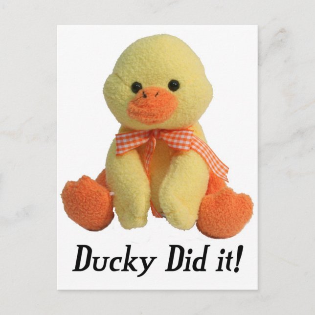 Carte Postale Ducky a fait le coup ! (Devant)