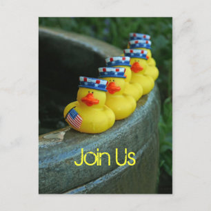 Carte Postale Ducky Independence Day