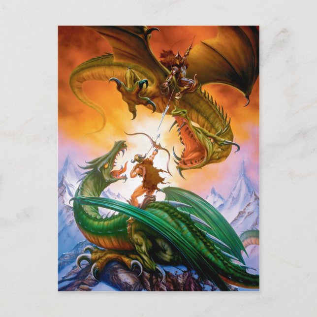 Carte postale Duel Dragon (Devant)