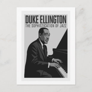 Carte Postale Duke Ellington - Jazz Piano Vintage 