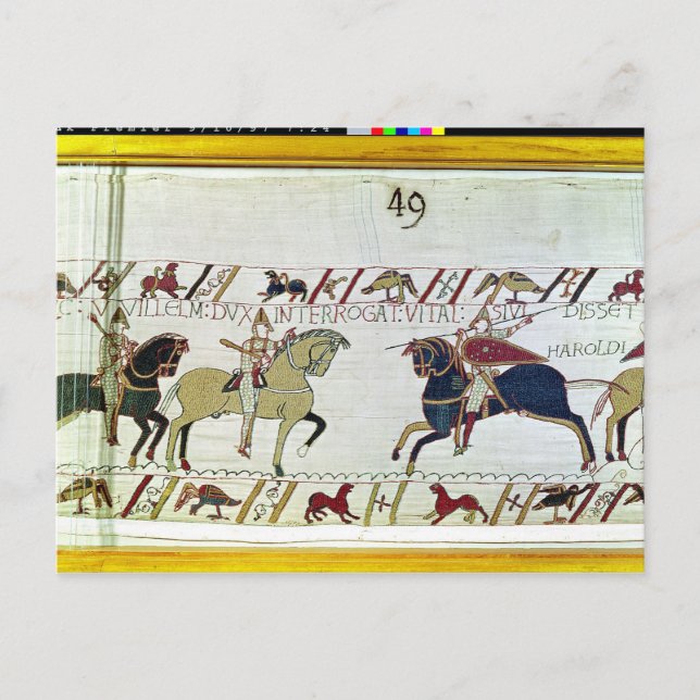 Carte Postale Duke William demande à Vital (Devant)