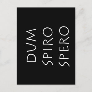 Carte Postale Dum spiro spero