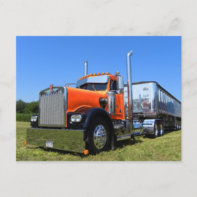 Carte postale Dumper Kenworth W900A (Devant)