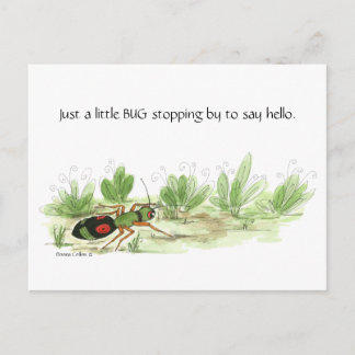 Carte postale d'un petit insecte