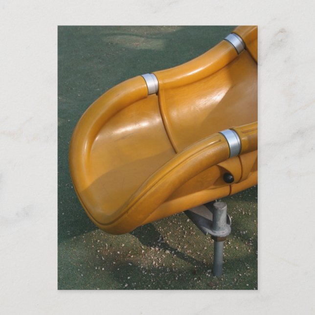 Carte postale d'un toboggan jaune pour enfants n°3 (Devant)