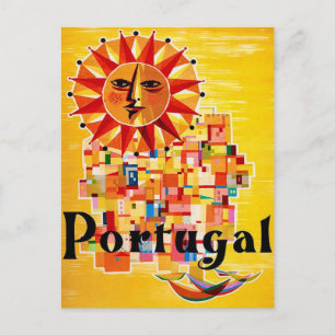 Carte postale d'une affiche de voyage contemporain