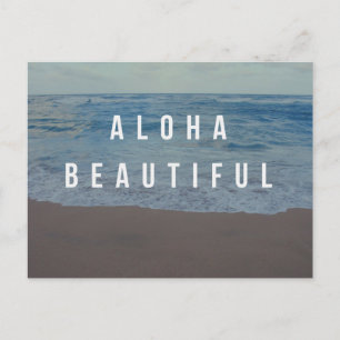 Carte postale d'une belle journée de plage Aloha