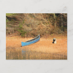 Carte postale d'une canoe sur un étang
