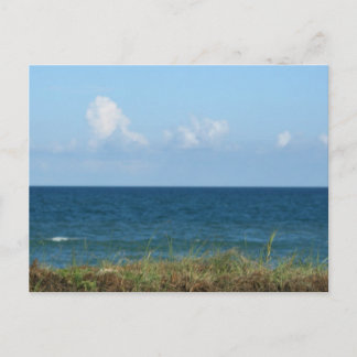 Carte Postale Dune de plage avec eau bleue et ciel, Floride