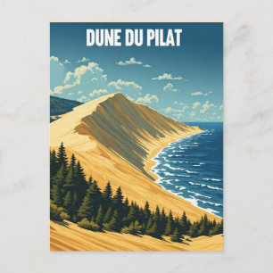 Carte Postale Dune Du Pilat Côte Atlantique France Vue Scénique