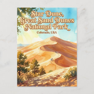 Carte Postale Dune en étoile, Parc national des Great Sand Dunes