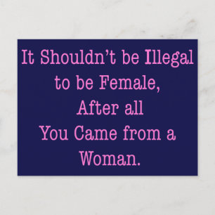 Carte Postale D'une femme