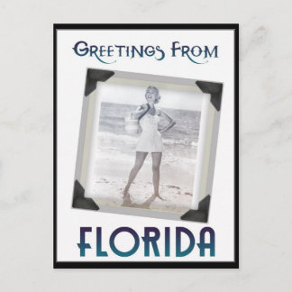 Carte postale d'une pin-up de FLORIDE