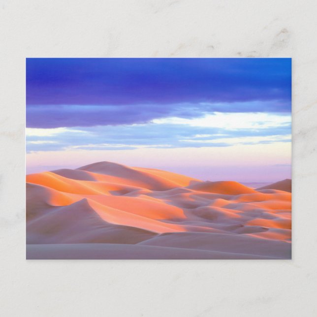 Carte Postale Dunes de Glamis au coucher du soleil (Devant)