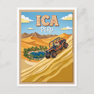 Carte Postale Dunes de Huacachina Ica Pérou
