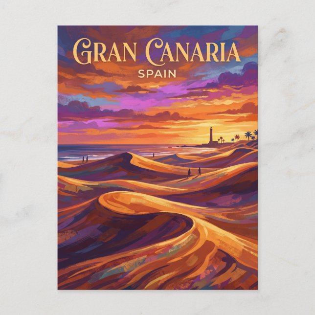 Carte Postale Dunes de Maspalomas Espagne (Devant)