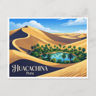 Carte Postale Dunes de sable de Huacachina Ica Pérou