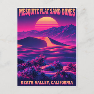 Carte Postale Dunes de sable de Mesquite Flat Death Valley Synth
