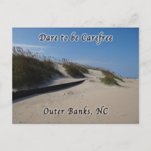 Carte Postale Dunes de sable Oats de mer Banques NC