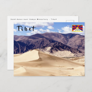 Carte Postale Dunes de sable près du monastère de Samye - Tibet