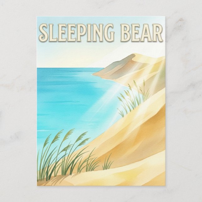 Carte Postale Dunes de Sleeping Bear (Devant)