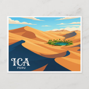 Carte Postale Dunes du désert d'Ica Pérou