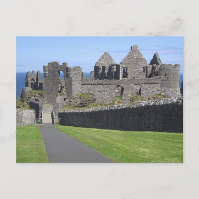 Carte Postale Dunluce Castle près de Bushmills et Portrush, 2 (Devant)