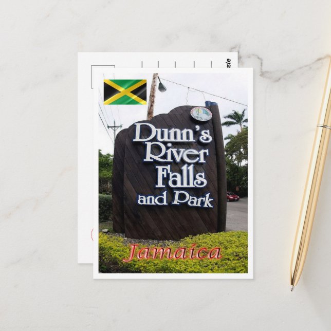 Carte Postale Dunn's River Falls and Park - Jamaïque - (Devant/Arrière en situation)