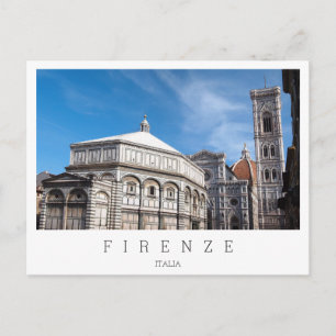 Carte Postale Duomo et baptistère, Florence, Italie