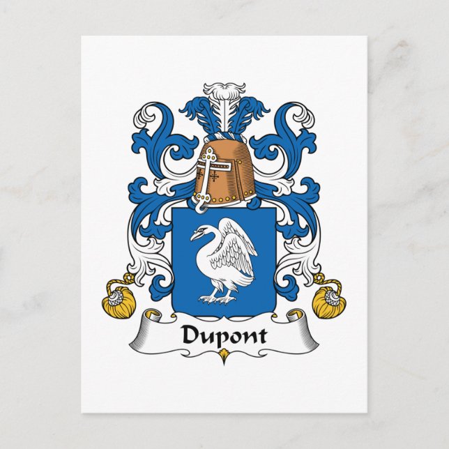 Carte Postale Dupont Family Crest (Devant)