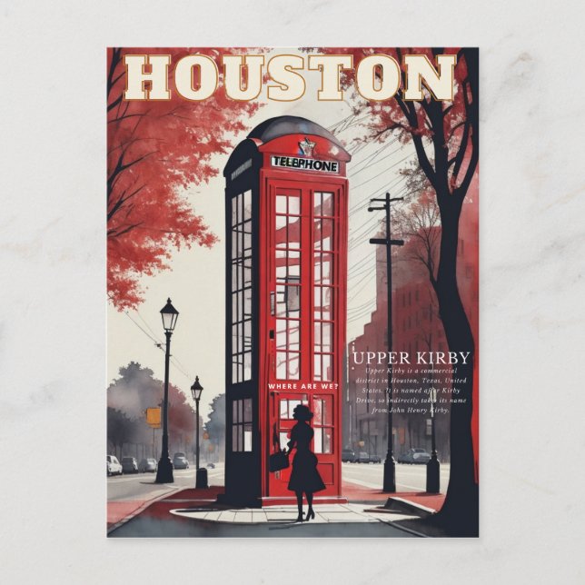 Carte postale d'Upper Kirby, Houston, Texas (Devant)