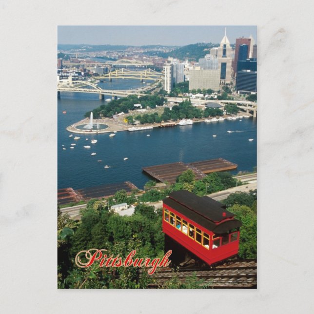 Carte Postale Duquesne Incline, Pittsburgh, Pennsylvanie (Devant)