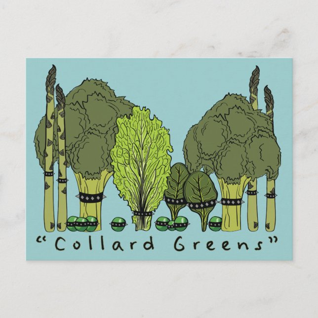 Carte Postale Dur Core Collard Greens (Devant)