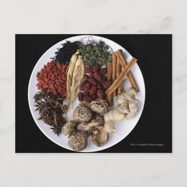 Carte Postale Durée de vie des bâtons de cannelle et de la racin (Devant)