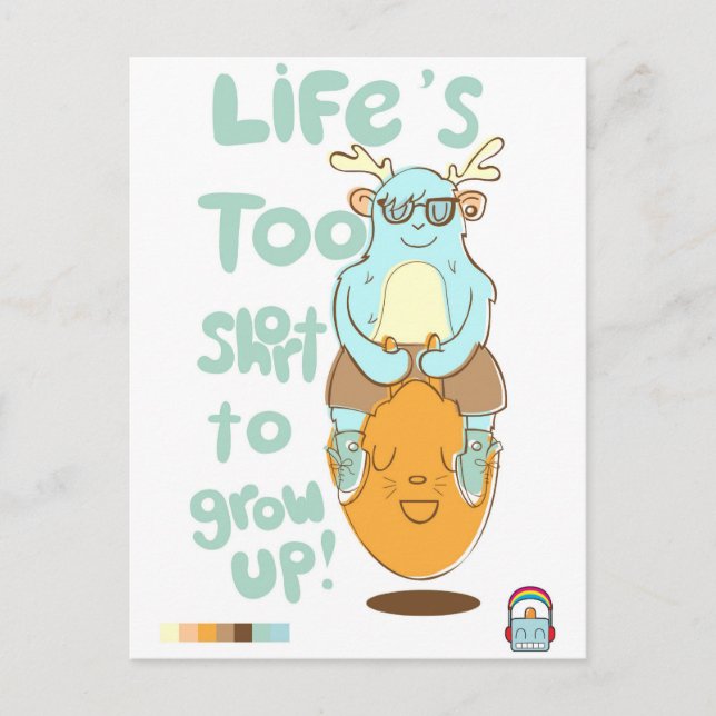 Carte Postale durée de vie trop courte (Devant)