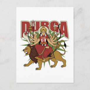 Carte Postale Durga hindou